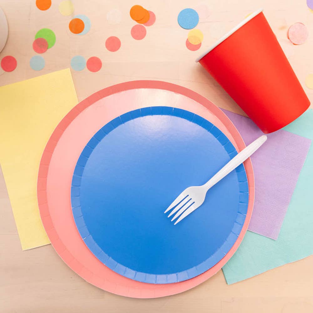 Shades Dessert Plates - 8 Pk. Sapphire